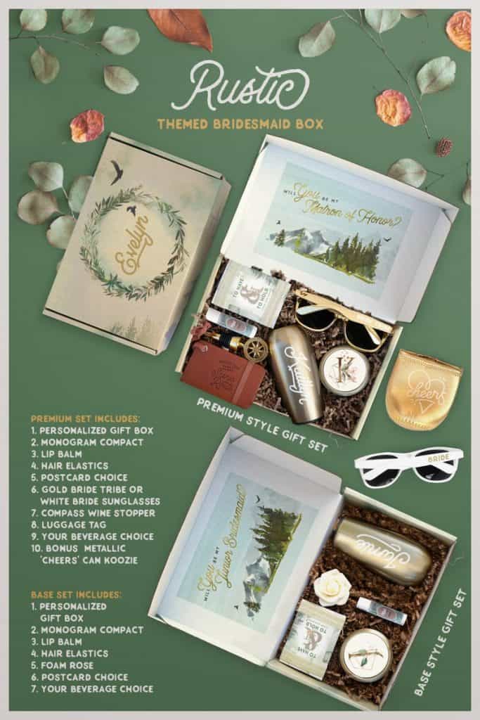 will you be my bridesmaid gift ideas: Themed Bridesmaid Proposal Box Sets