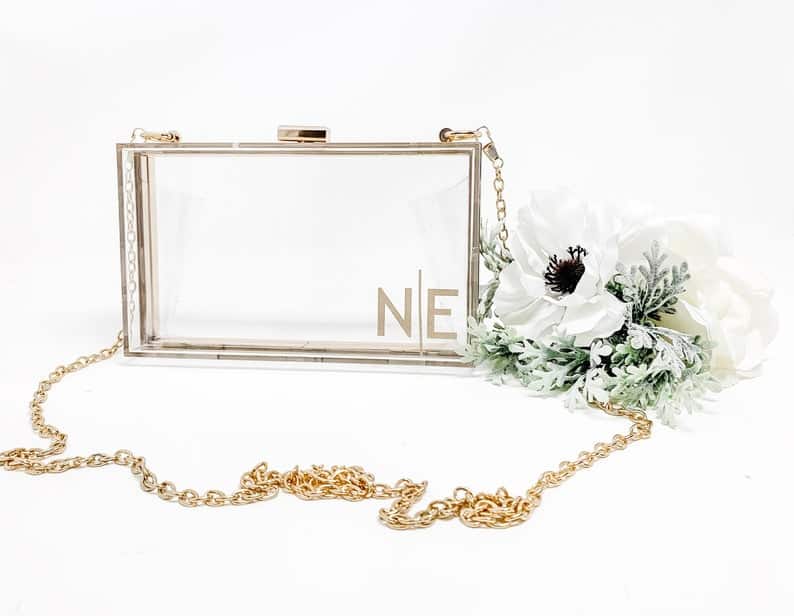 personalized bridesmaid gifts: personalized clutches