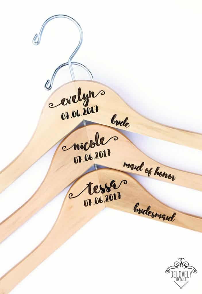 bridesmaid gift: Personalized Bridesmaid Hanger
