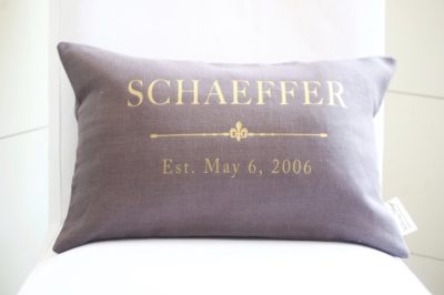 50th anniversary pillow cover