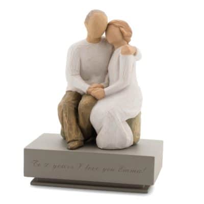 50th anniversary gifts for parents: anniversary figurine
