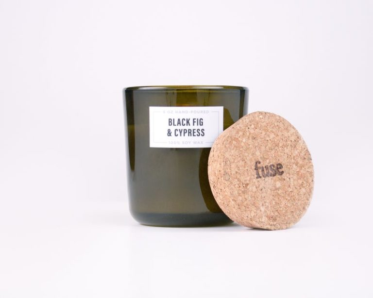black fig & cypress scented candle