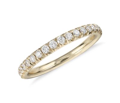 golden anniversary gift: diamond and gold ring