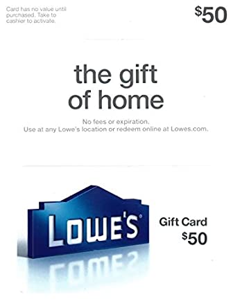 50th wedding anniversary ideas for parents: lowe's gift card