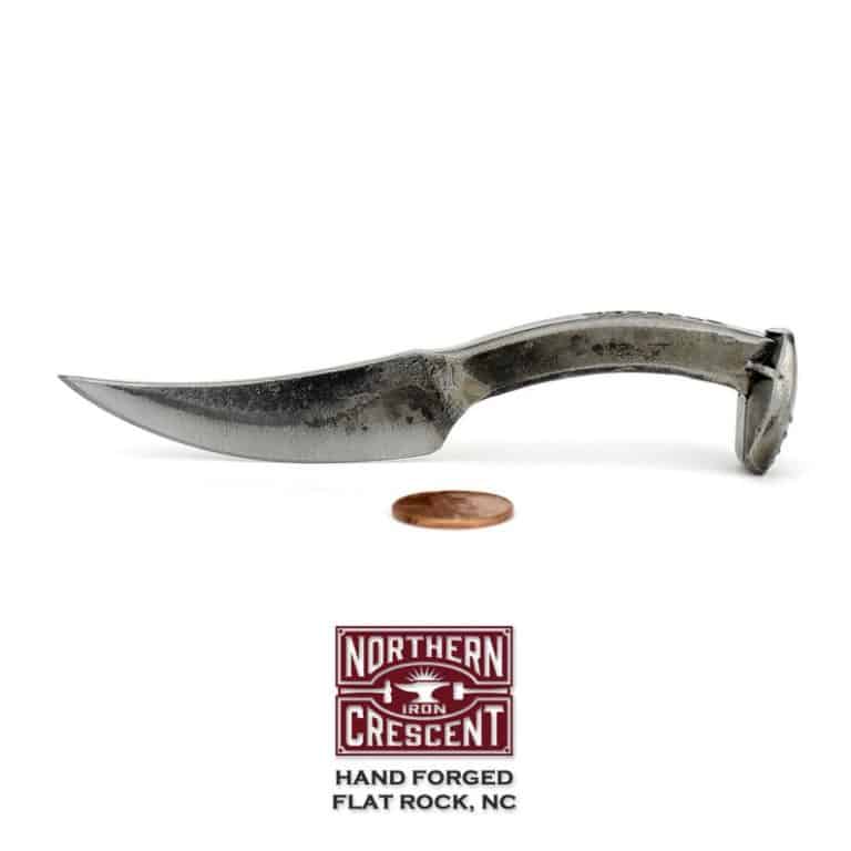 six year wedding anniversary gift for him: tiny railroad spike knife