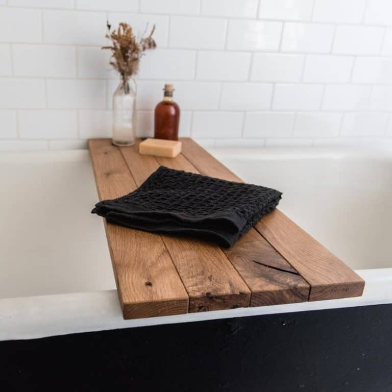 wooden bath tray - sixth anniversary gift for them