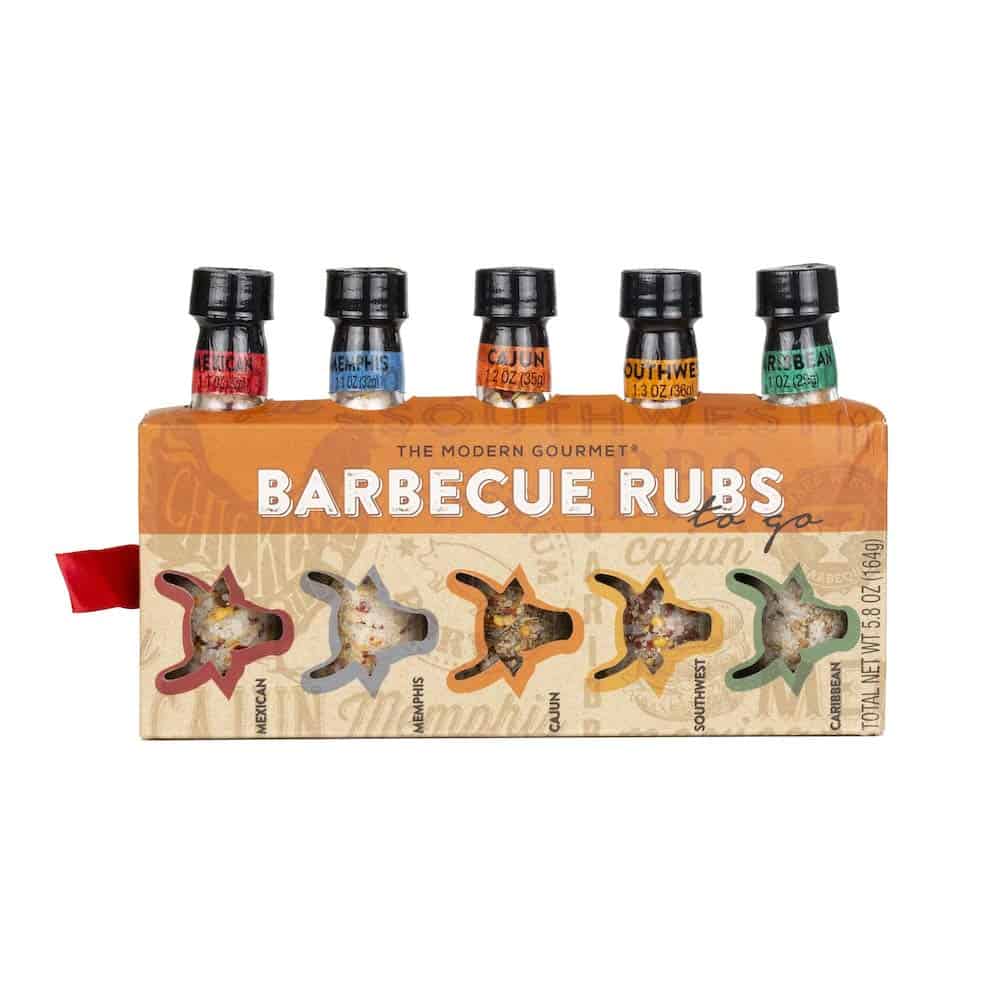 bbq gifts for him: barbecue rubs gift set