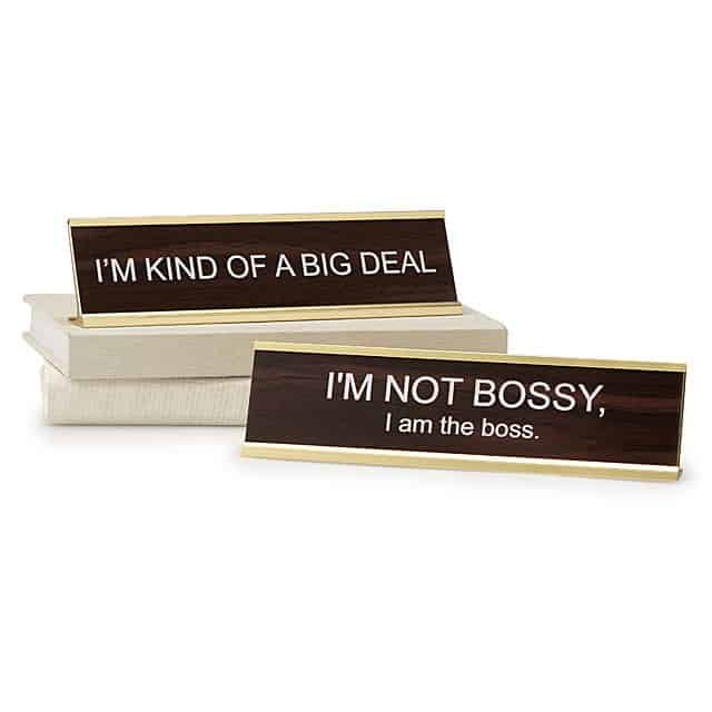big personality desk sign - mens gag gifts