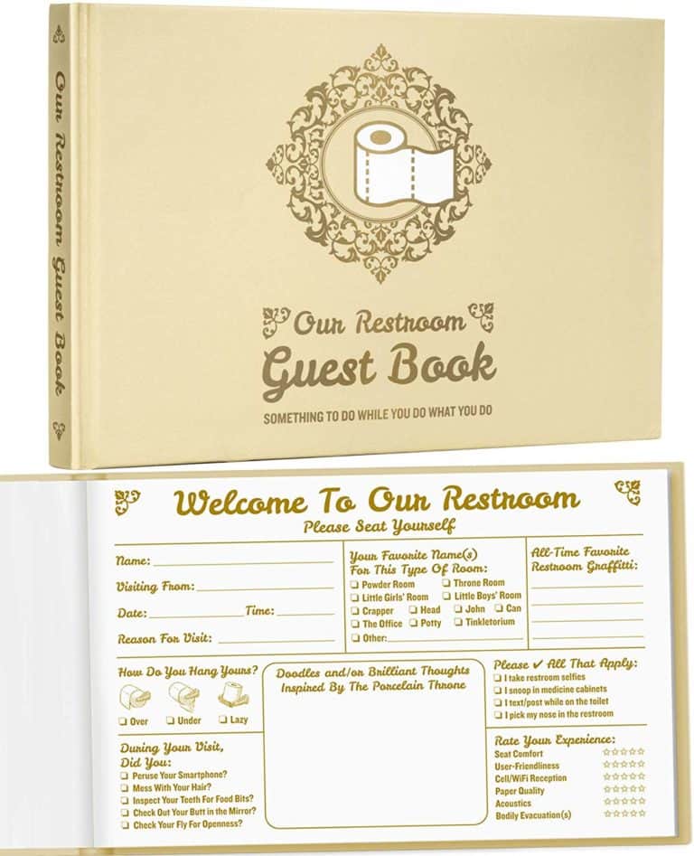maad bathroom guest book - gag books