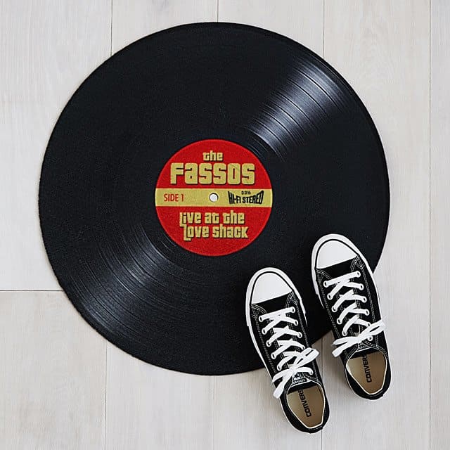 personalized record doormat -funny personalized gifts