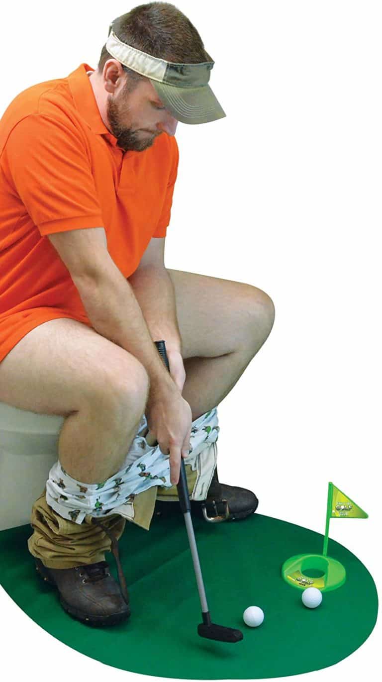 toilet time golf game - gag gifts for brother