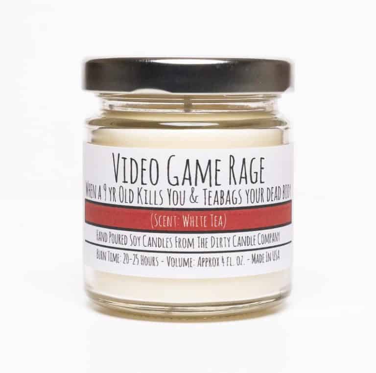 funny gift for gamers who have everything: funny candle
