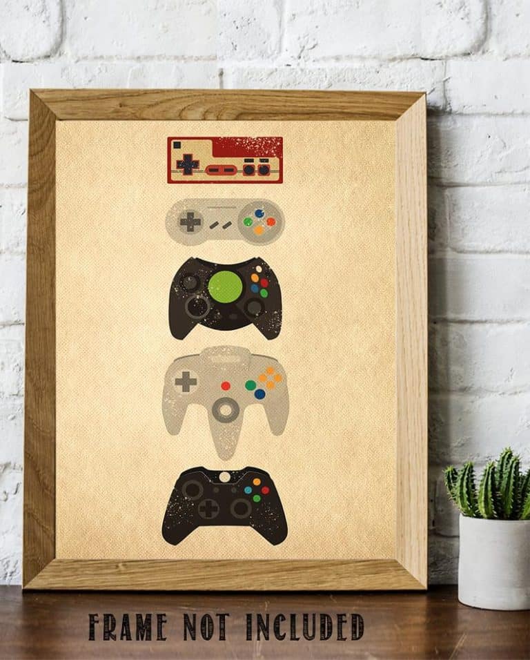 game controller art print - gift for geeks