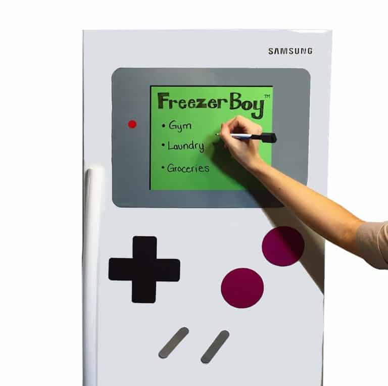 cool gift for a gamer: dry erase board fridge magnet