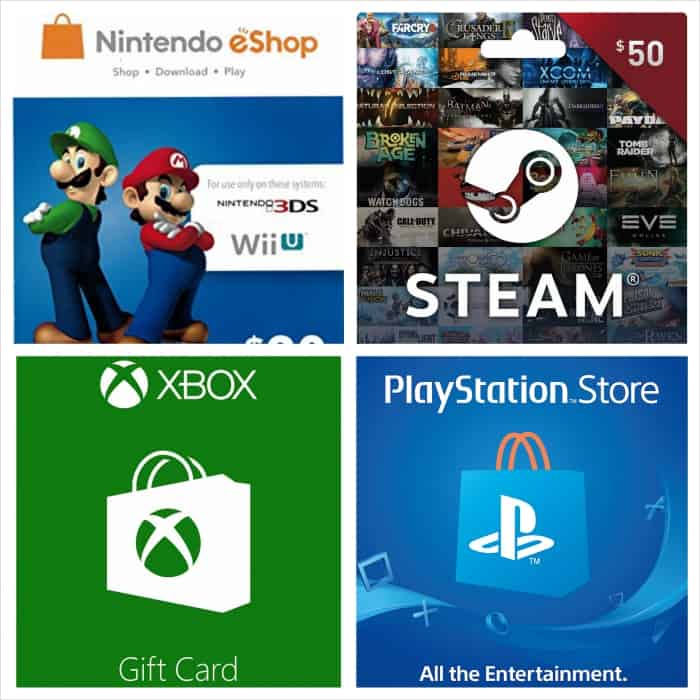 gaming stores currency cards