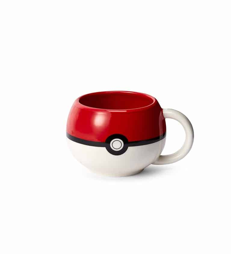 gift for nerds: pokeball ceramic coffee mug