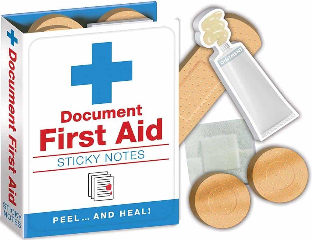 First Aid Notes - Hospital Themed Sticky Notes Booklet