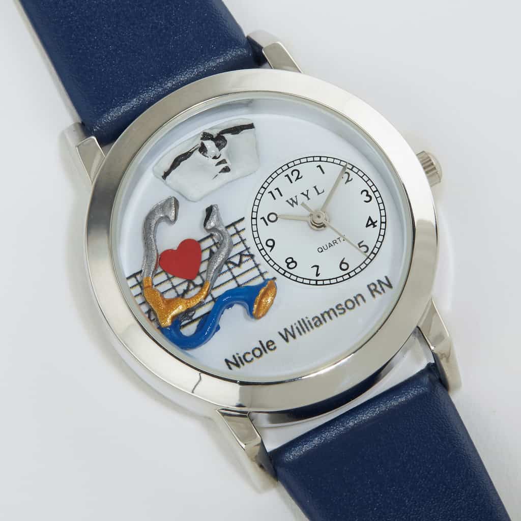 Personalized 3-D Nursing Watch Gift