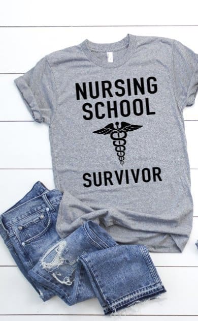 Personalized Nursing School Survivor Shirt