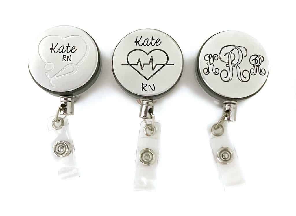 Personalized Retractable ID Badge Holder - Gifts For New Nurses