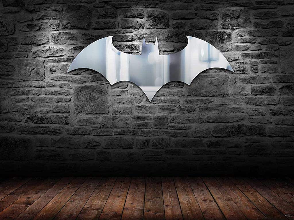 Batman Logo Mirror For Man Cave