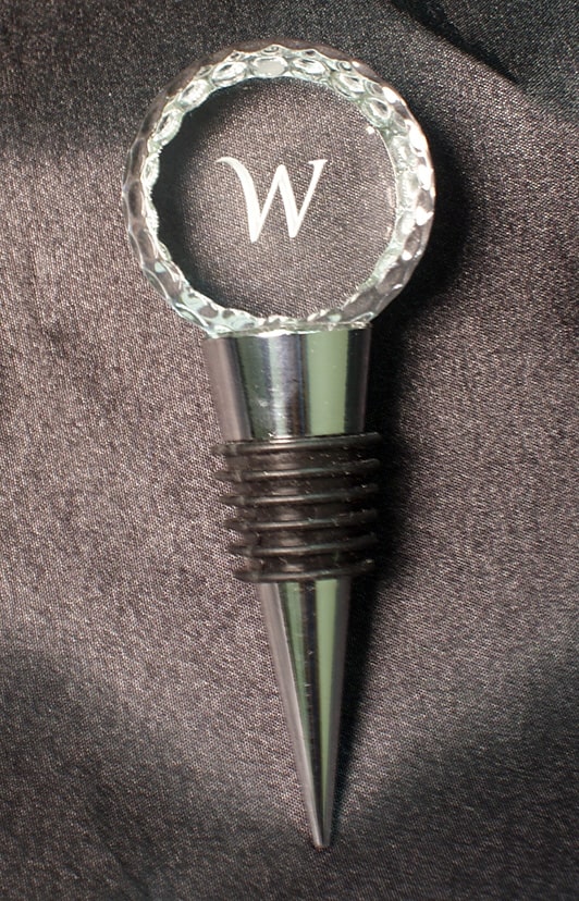 golf accessories gifts:custom golf ball wine stopper