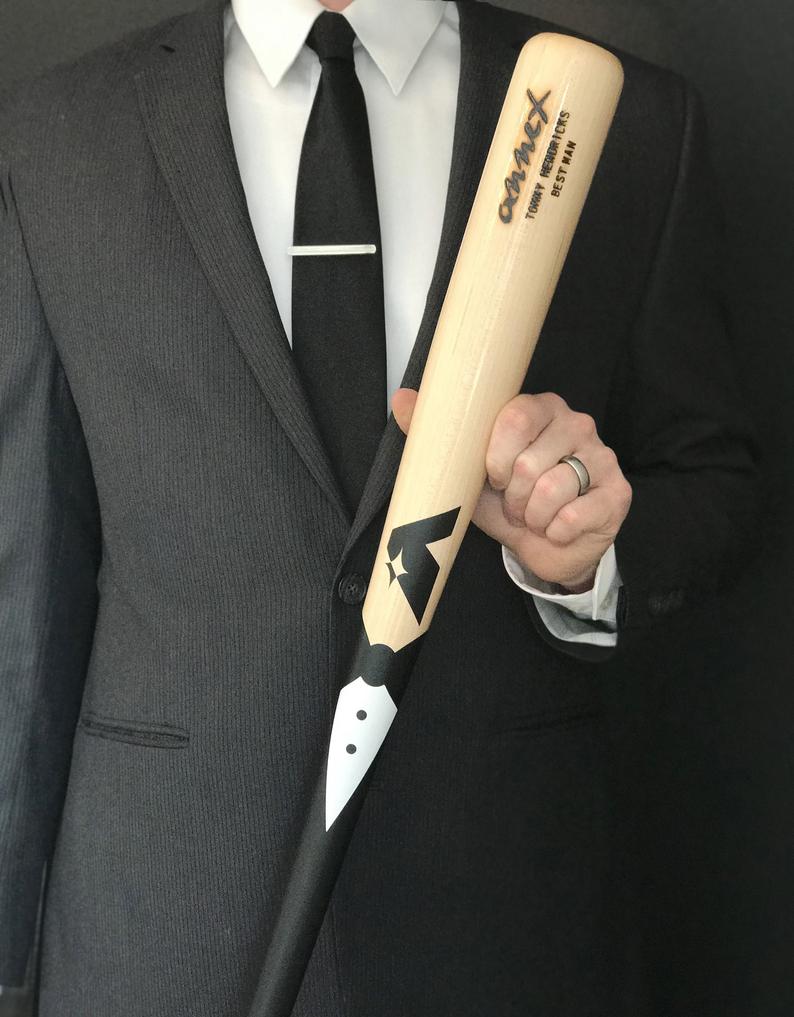 Engraved Baseball Bat For Best Man