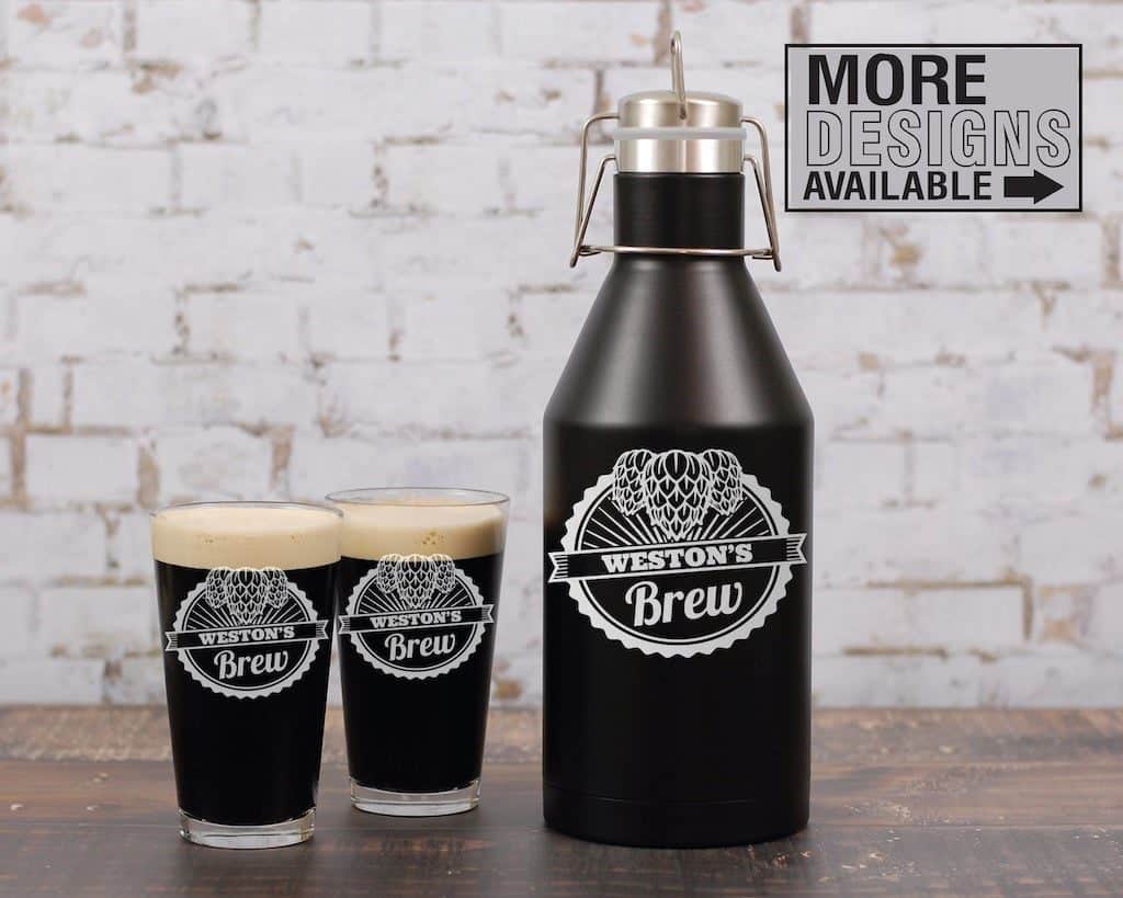Engraved Insulated Growler - Best Man Gift For Beer Lover