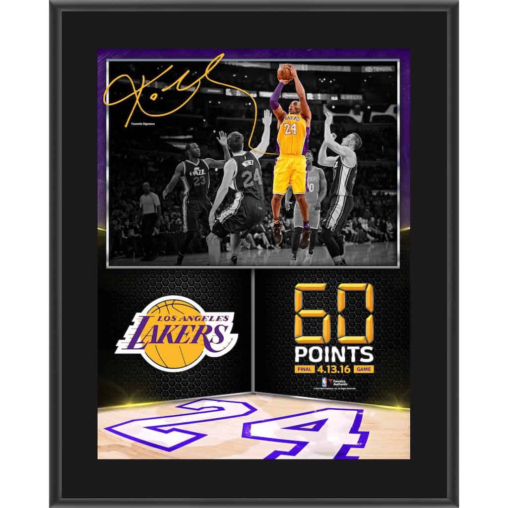 Kobe Bryant - Sublimated Plaque - Cool Man Cave Gifts