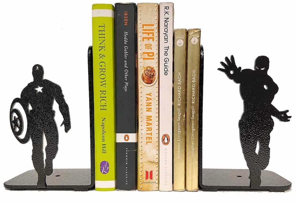 Marvel Bookend - Cool Gift For A Man Cave's Bookshelf
