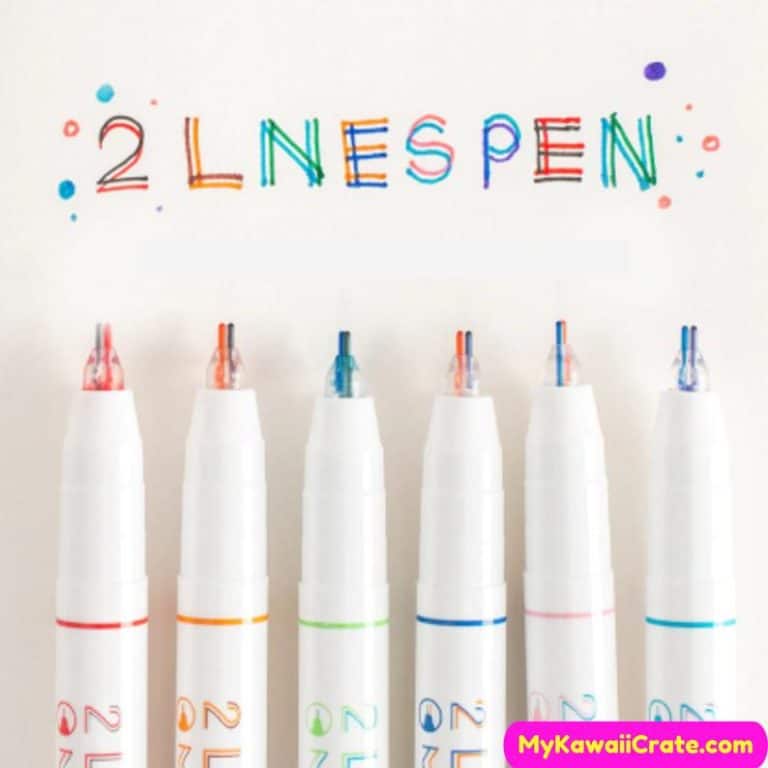 Creative Double Line Dual Color Pen