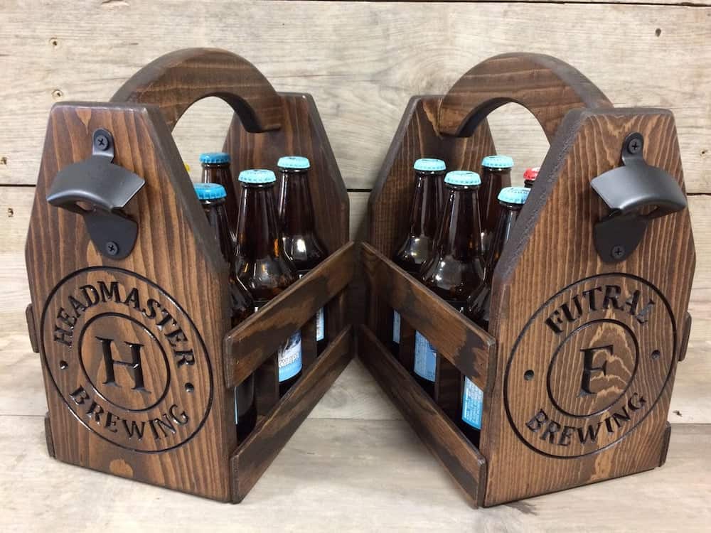 custom beer crate for best man