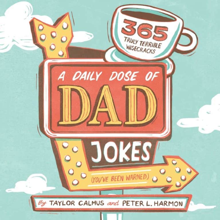 funny gifts for father in law: dad jokes book