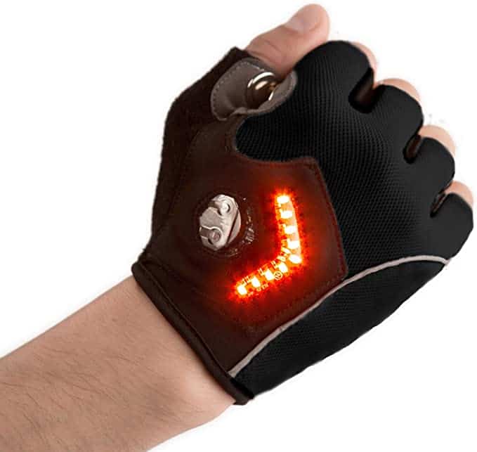 gifts for cyclists - led signal cycling gloves