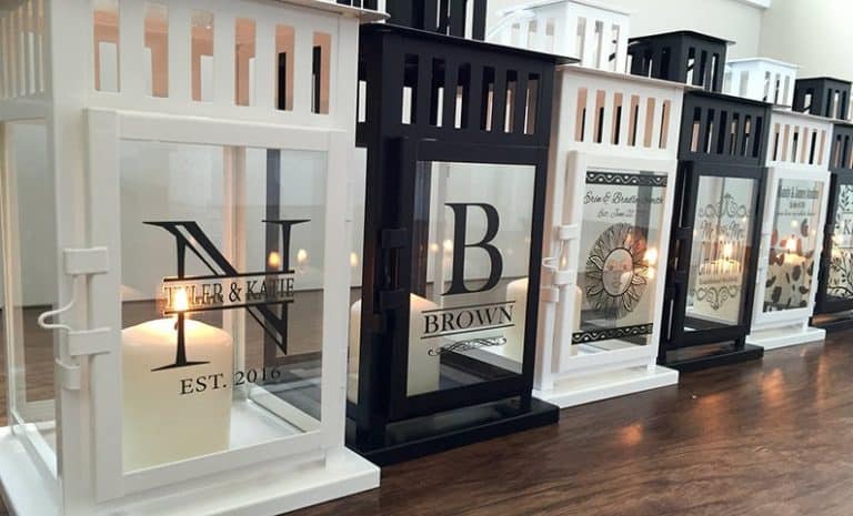 last minute mother's day gifts - personalized lantern home decor
