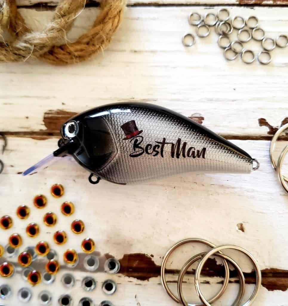 personalized Best Man fishing lure