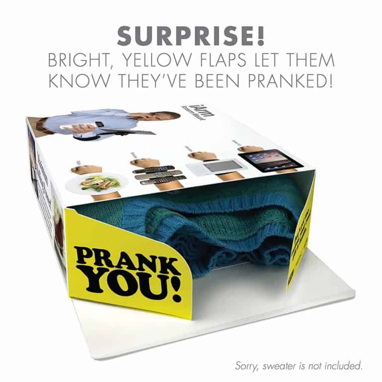 gag gifts for men: iArm prank gift box
