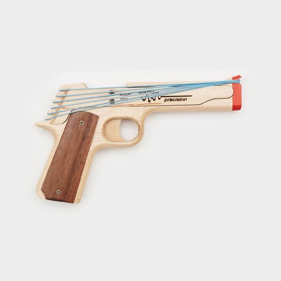 cute gifts for dad: rubber band gun