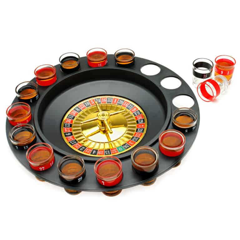 gift ideas for father: shot glass roulette drinking game