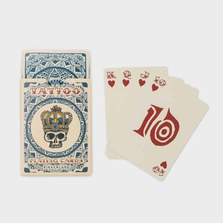 tattoo playing cards - gift for card players