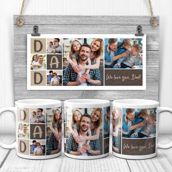 meaningful father's day gifts: We Love You Dad Coffee Mug