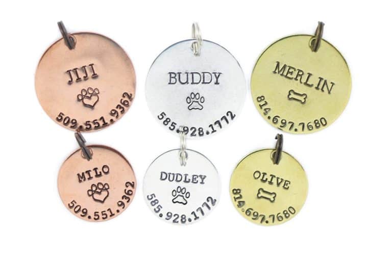 hiking gifts for him - pet tag