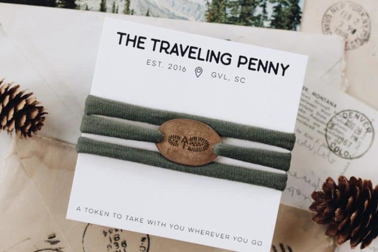 gifts for hikers - stamped cloth wrap