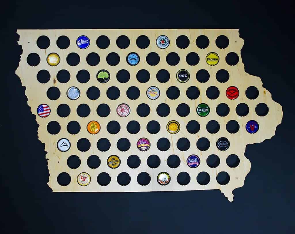All 50 States Beer Cap Map - Last-Minute Father's Day Gift