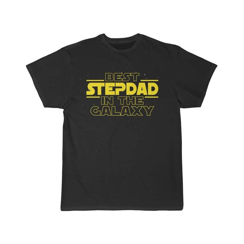 step dad gift ideas: best stepdad in the galaxy t-shirt