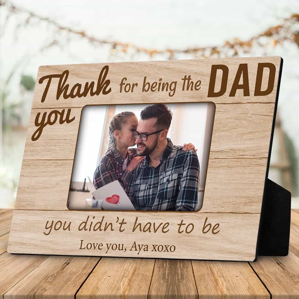 Details about   Personalised Christmas Gifts Step-Dad step Daddy Father Framed Best Card Bears 