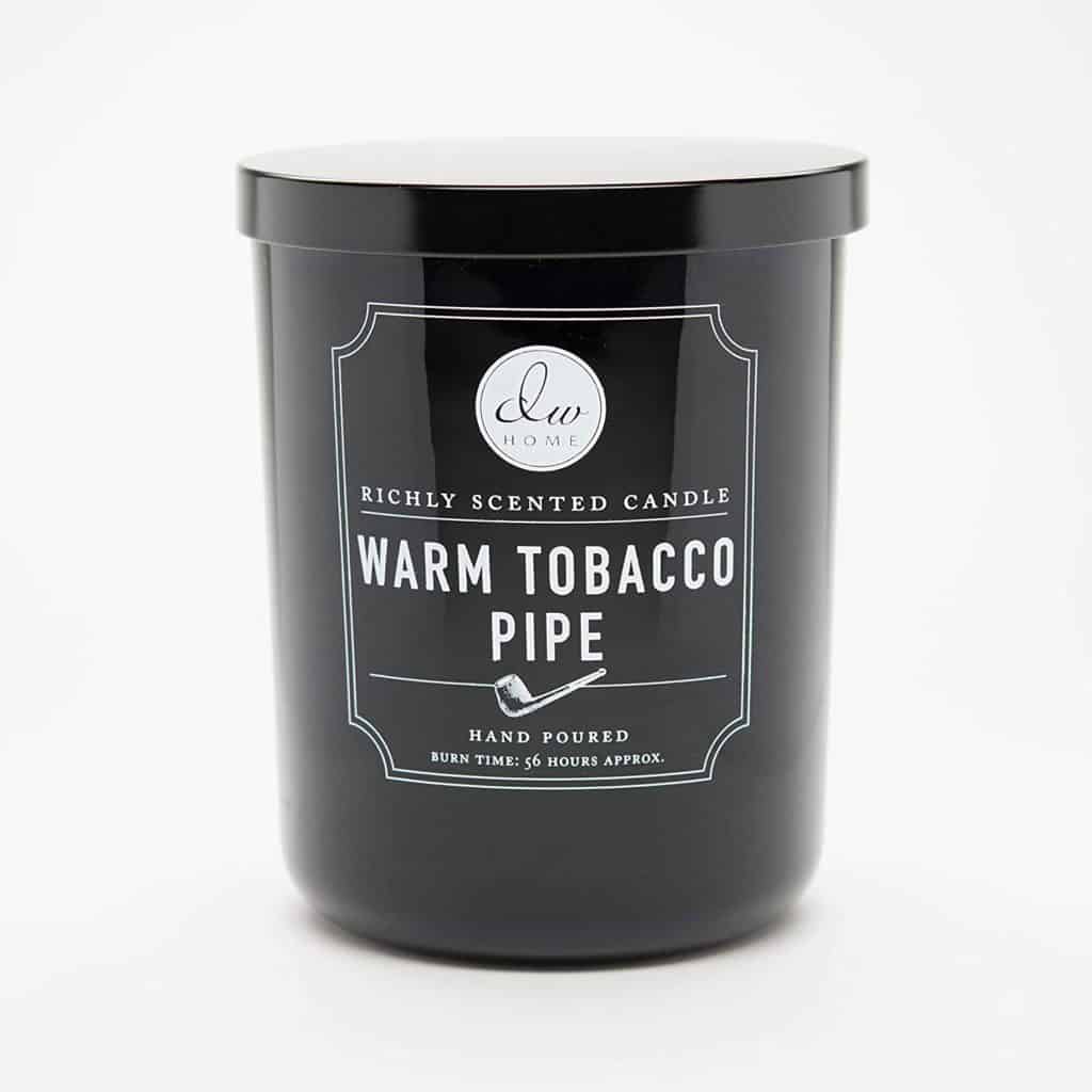 christmas gift for stepdad: warm tobacco pipe scented candle