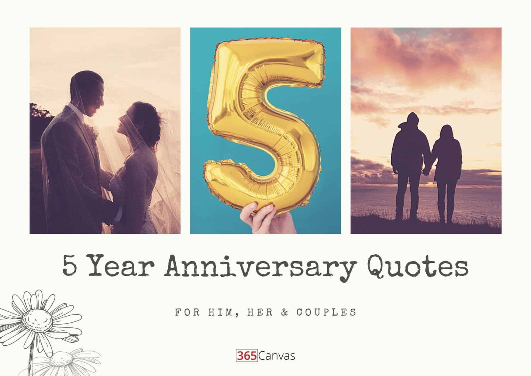 40 Heartfelt 5-Year Anniversary Quotes For Him, Her and Couples