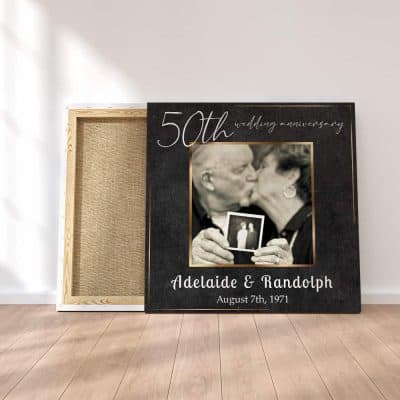 Black and Gold Photo Canvas Print