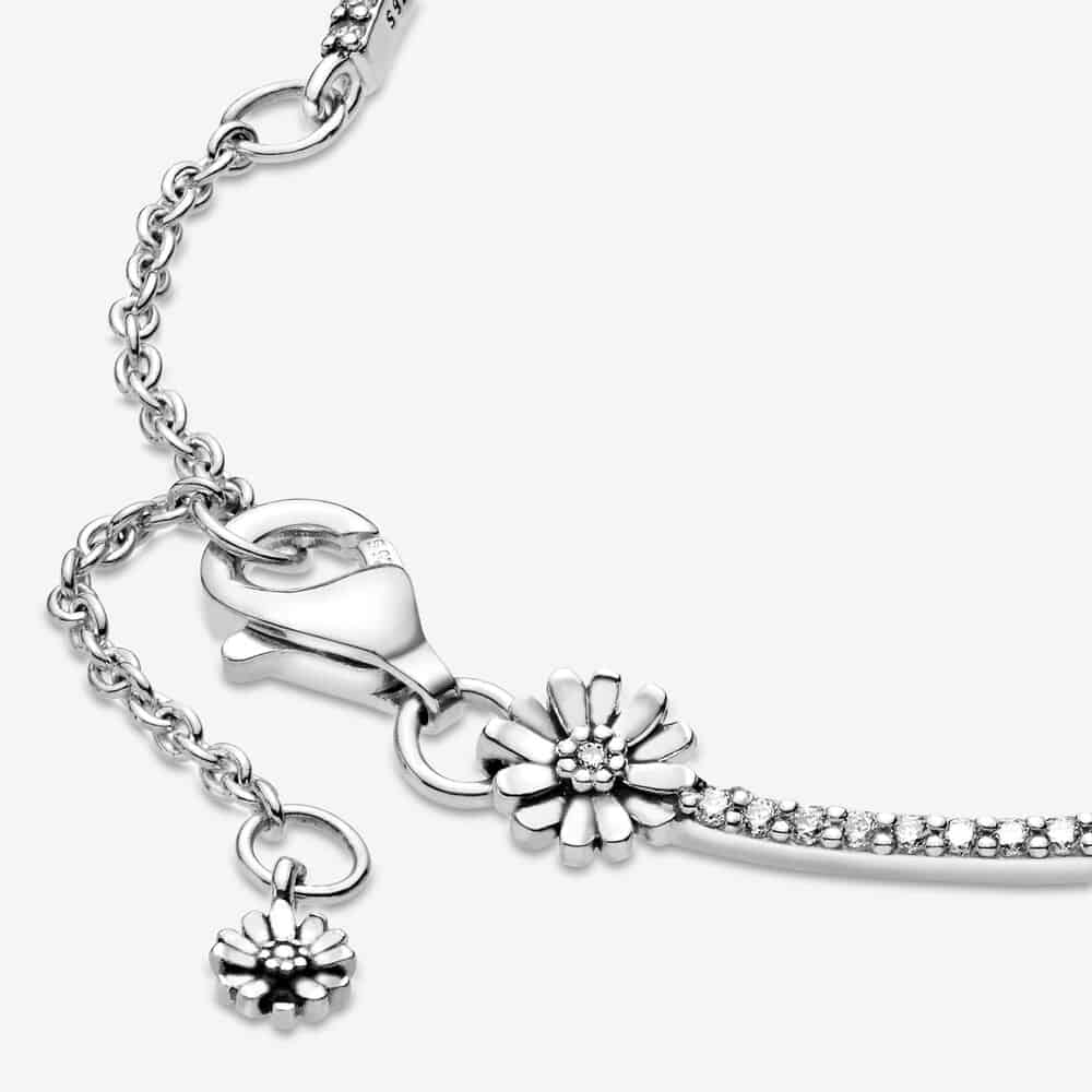Pandora Sparkling Daisy Flower Bracelet - Sweet 16 Gift For Niece